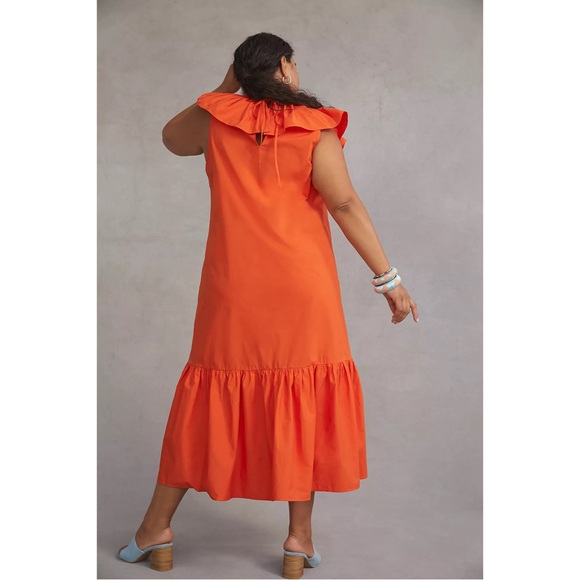 Anthropologie WHIT TWO Flouncy Ruffled Maxi Dress NWT SZ 1X - Picture 3 of 16